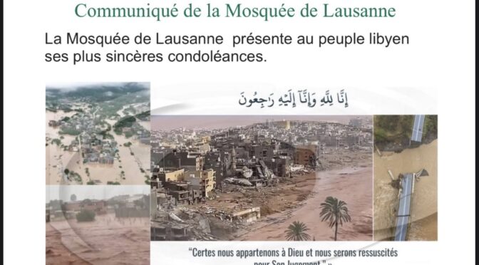 Communiqué de la Mosquée de Lausanne – Peuple Libyen