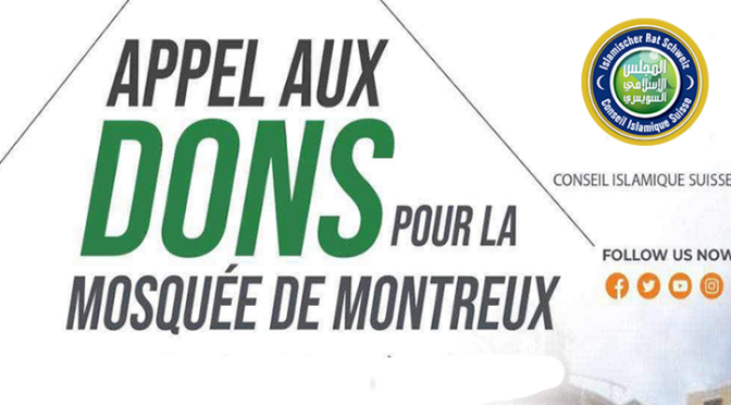 Appel aux dons : Aménagement Mosquée de Montreux