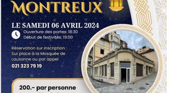 Soirée de Soutien spéciale Ramadan 2024 pour le projet de la Mosquée de Montreux